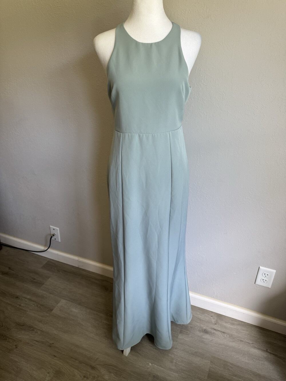 Show Me Your Mumu Teal Blue Chicago High Neck Bridesmaid Dress Womens M